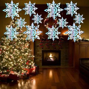 3D lumehelbekeste kaunistus (6 tükki) | HOLOFLAKE