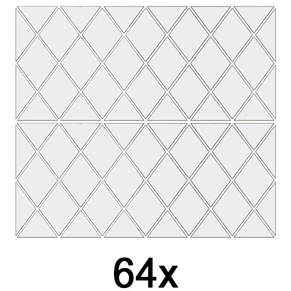 2x Peegli seinakleebised (32 tk) | WALLGEM