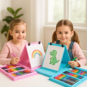 208-osaline kunstikomplekt koos väljatõmmatava molbertiga | ARTIMASTER