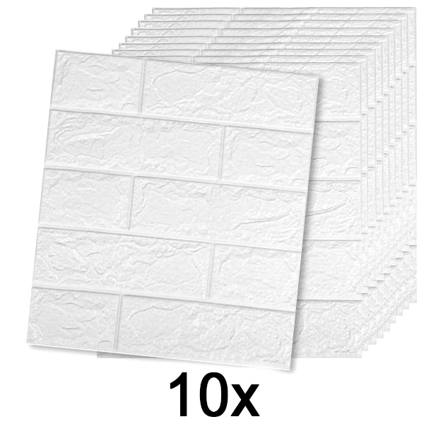 2x (5 tk) 3D-mustriga isekleepuv telliskivitapeet | BRICKSBY