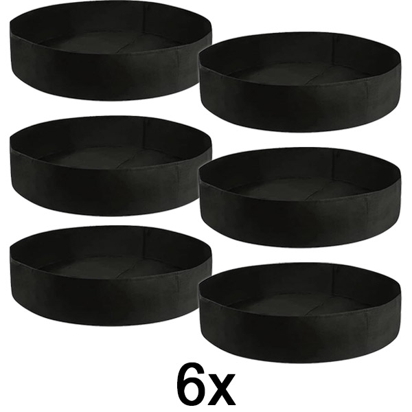 6x Tekstiilist kõrgendatud peenar – 90 x 30 cm, hingav vilt | PLANTIE