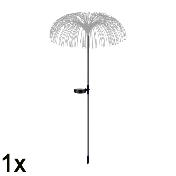 1x Päikesepatareiga troopilised aiavalgustid | LUMIPALM