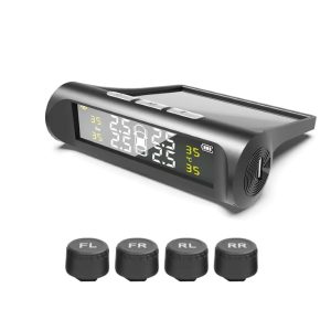 Rehvirõhu jälgimissüsteem - 4 andurit, Päikeseenergia + USB, IPX7 | TIREPRESS